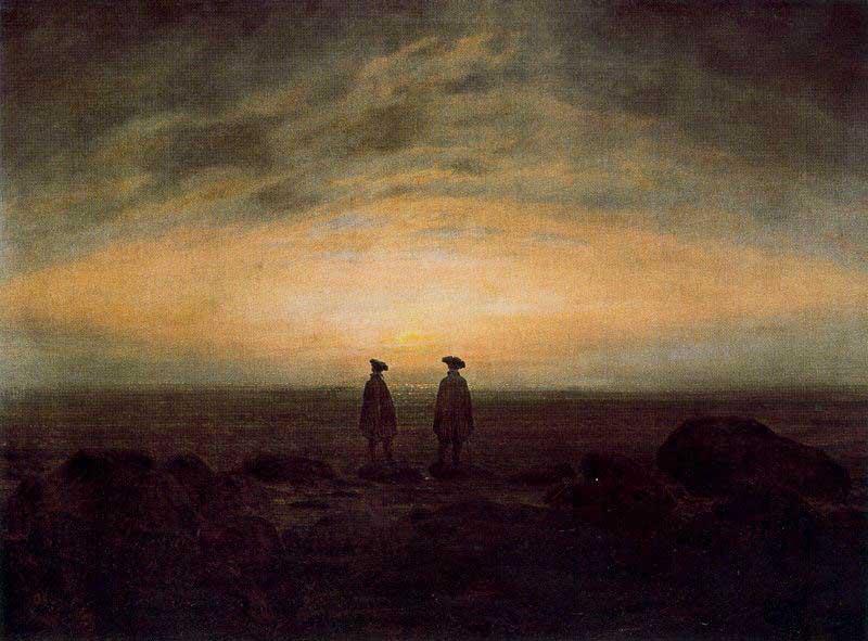 Caspar David Friedrich Two Men by the Sea